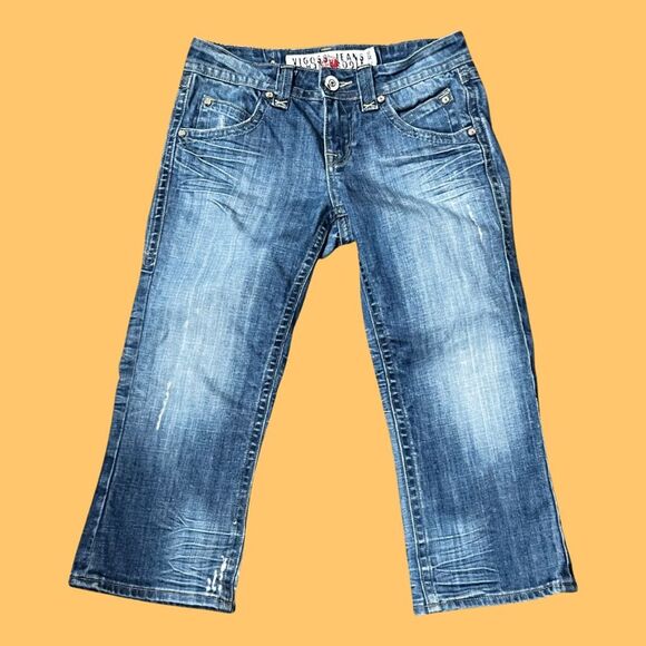 Vigoss Medium Wash Low Rise Denim Capris Size 3/4 Waist 27” #115 - Picture 7 of 7